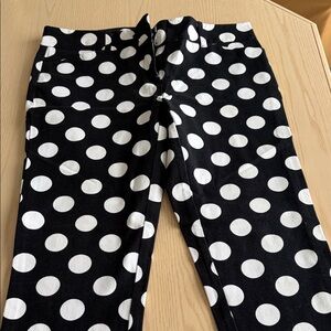 New York & Company Black and White Polka Dot Pants